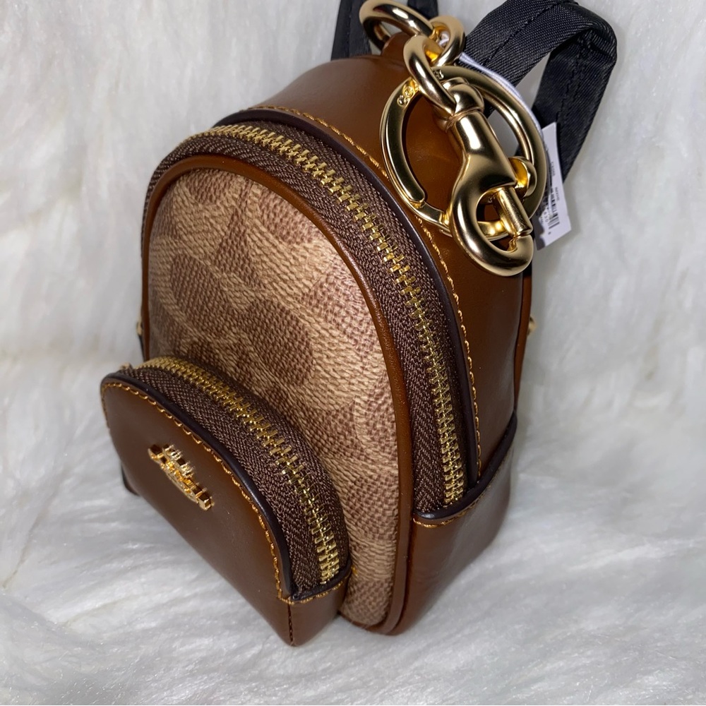 Coach charm backpack Keychain New